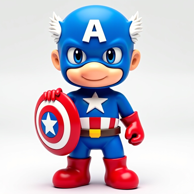 Captain America Superhero Figurine