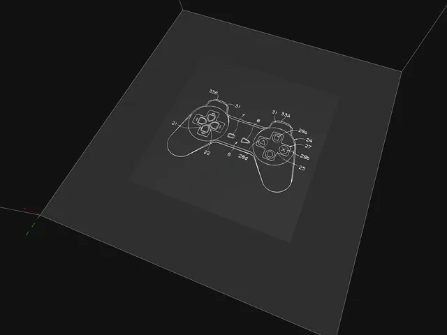 ORIG. PLAYSTATION Controller patent art for IKEA SANNAHED