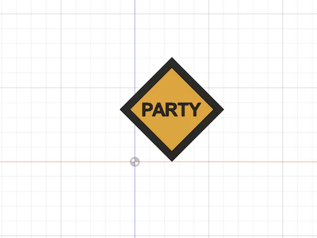 Party schild
