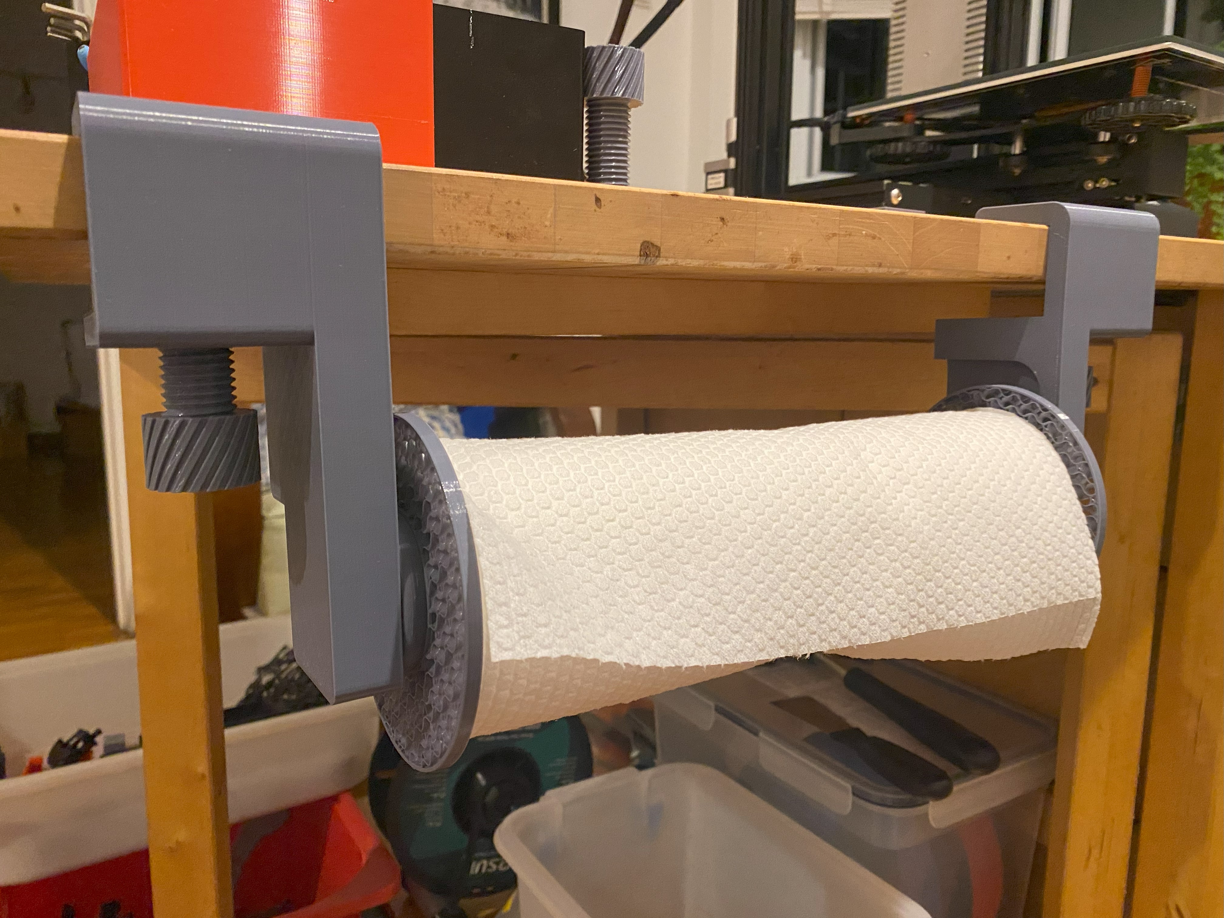 Modular Clamping Paper Towel Holder