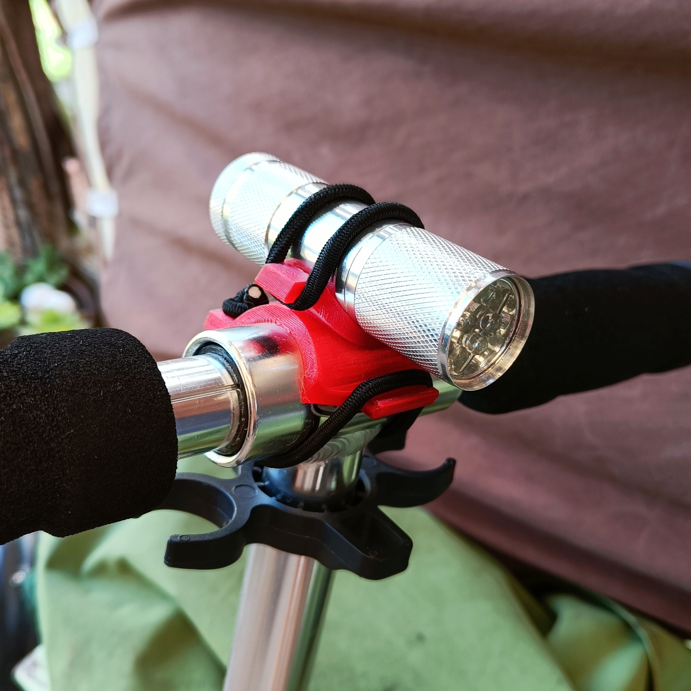 Lamp holder for scooter or bike