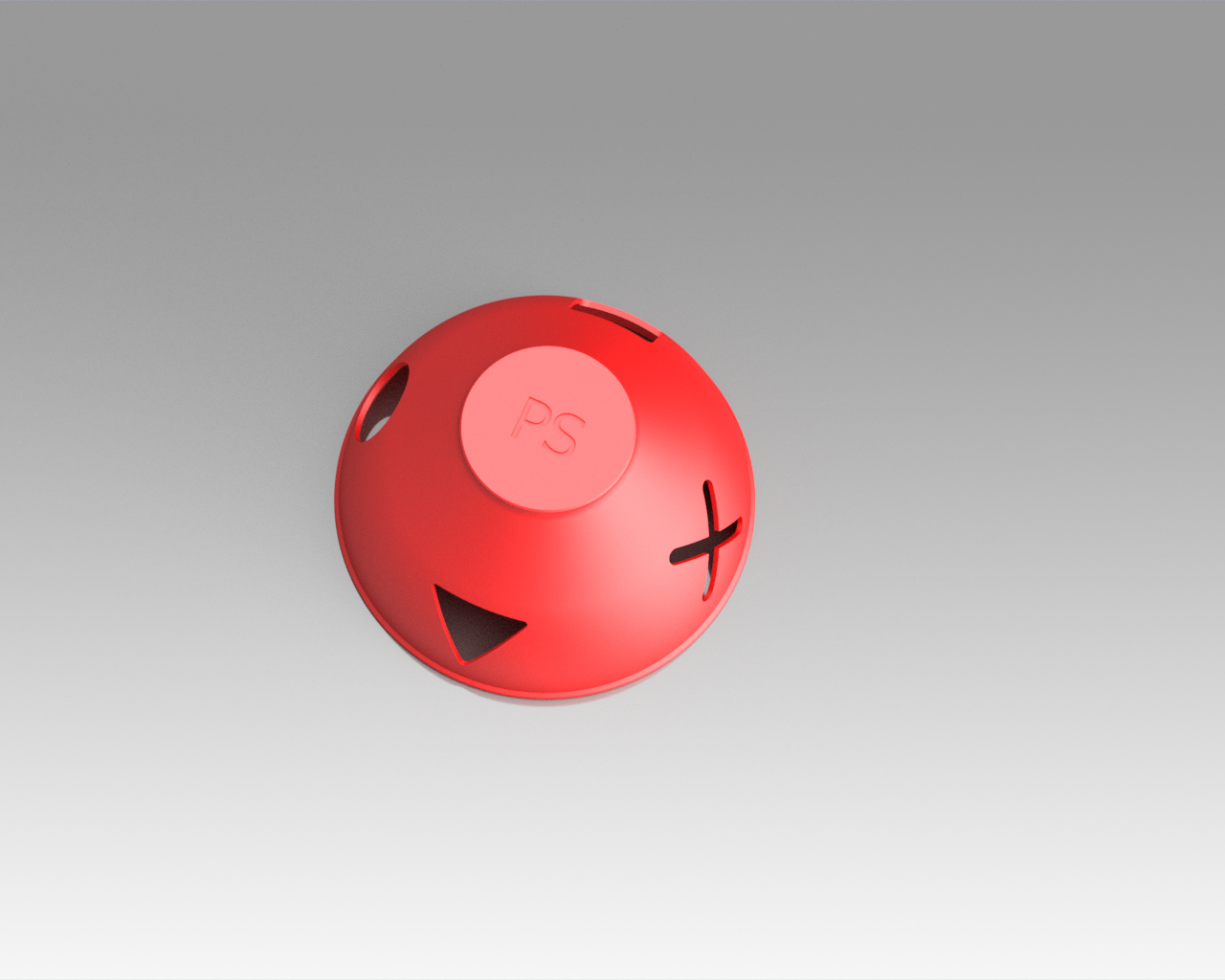 Miniatura 2 do modelo 3D Golf ball marker - PS controller style