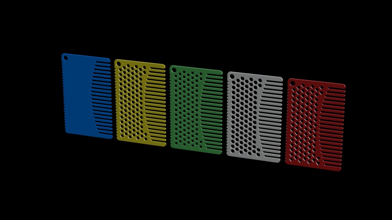 Credit Card Comb Set