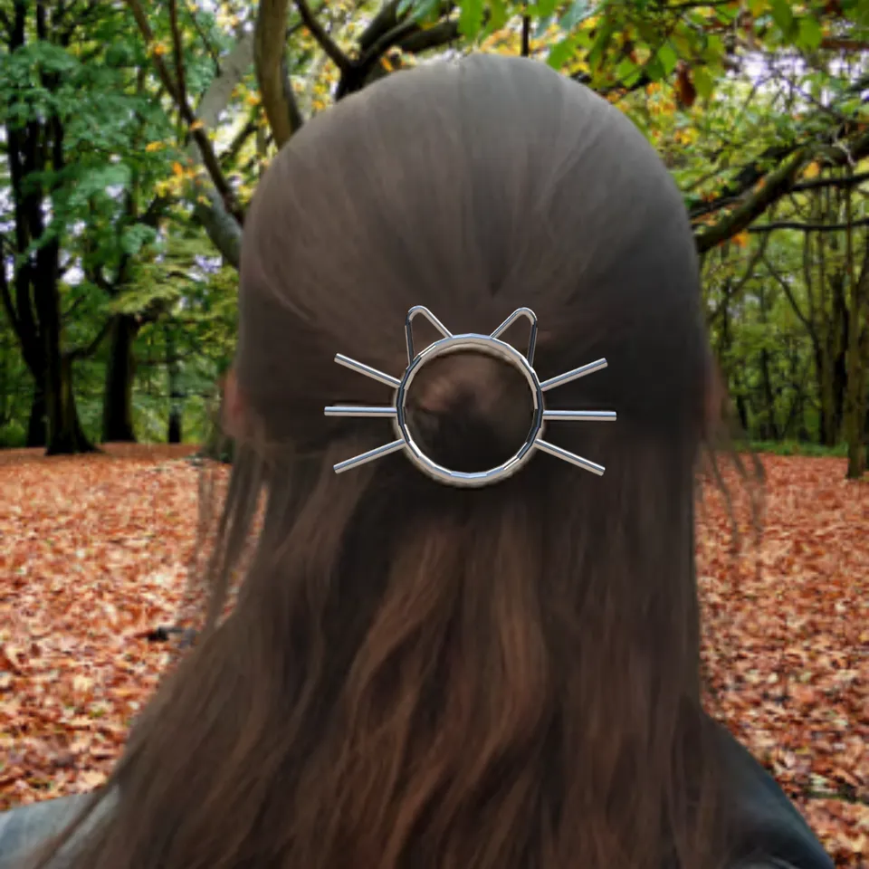  Minimalist Circle Hair Slide, Open Hair Pin Hair Stick
