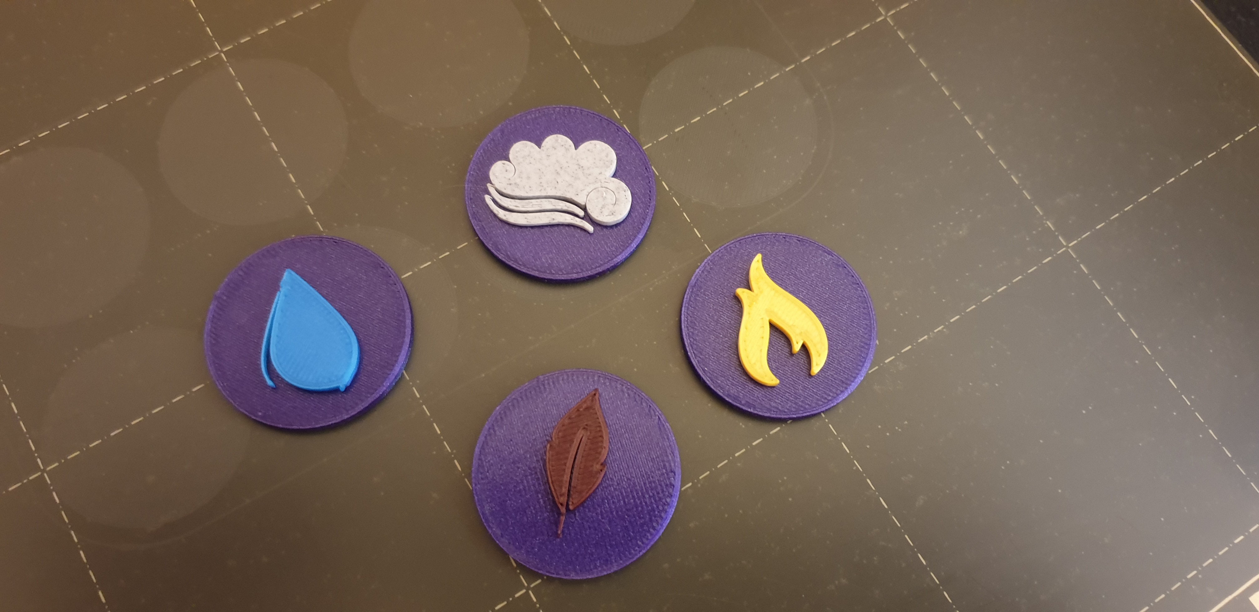 Mince čtyři elementy / Coins four elements