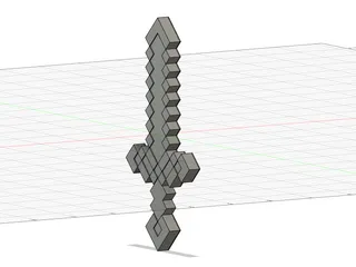 Minecraft Sword by Tristan Veilleux | Download free STL model ...