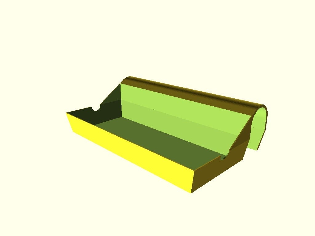 Parametric Power Strip Tray