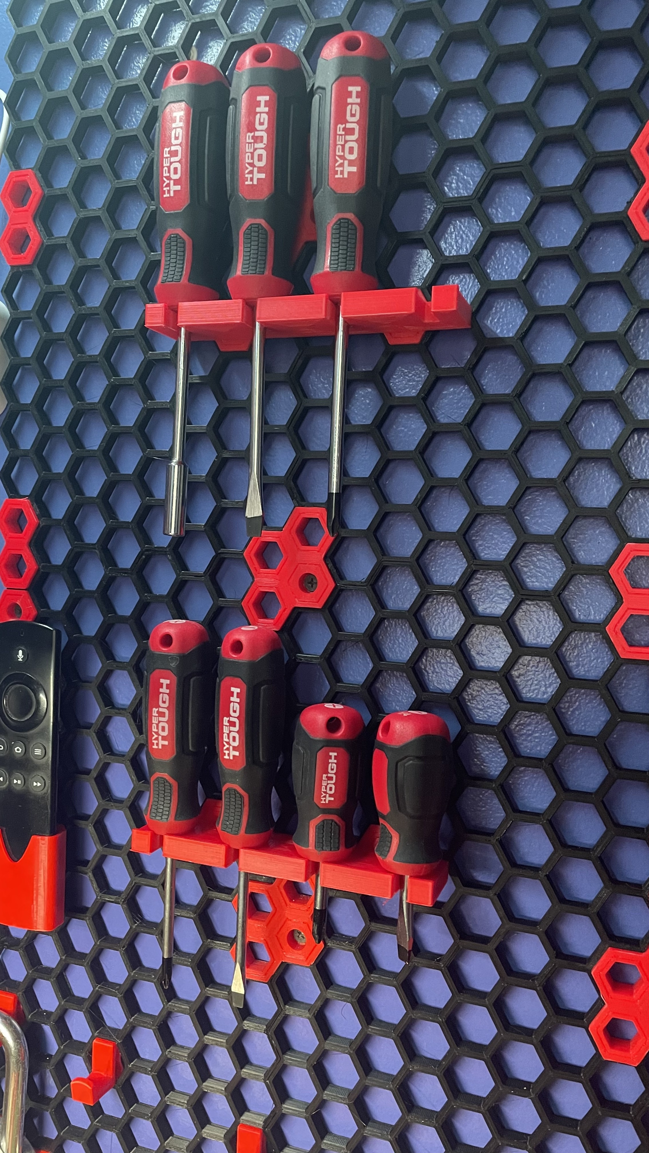 Honeycomb Storage Wall screwdriver holder