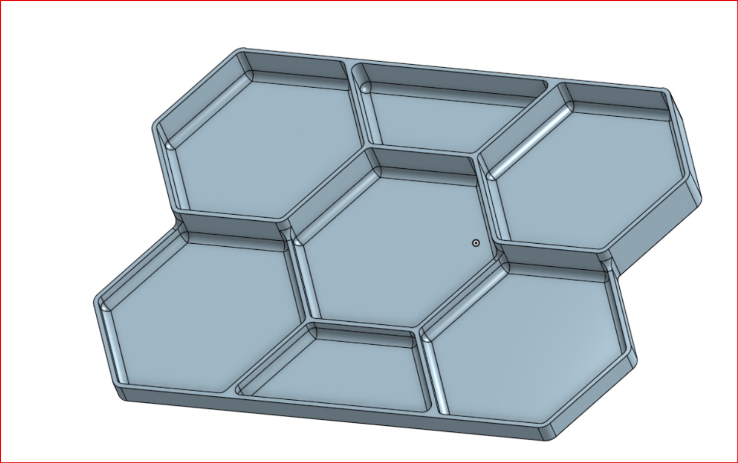 Hexagon parts tray for Prusa MINI