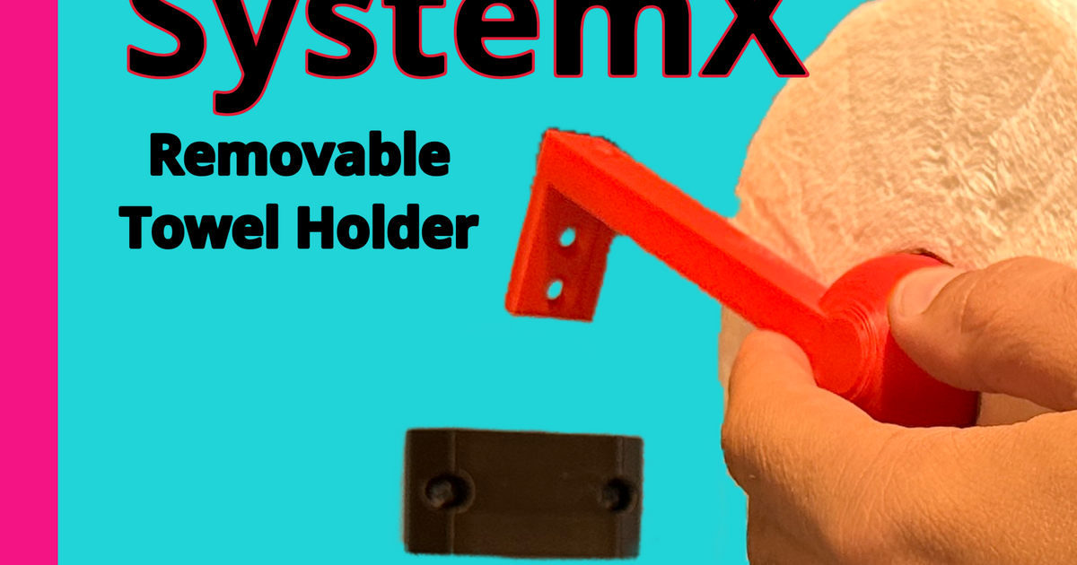 SystemX Paper Towel Holder. Removable, modular, boss. by Snail