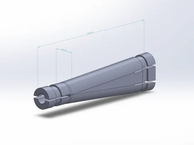 Simple PTFE tube splitter
