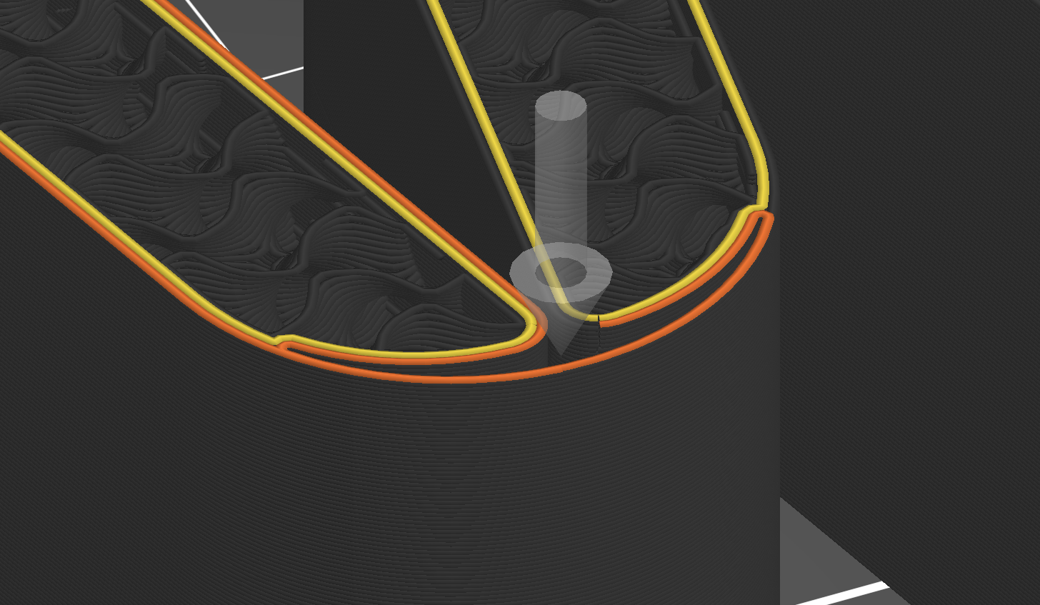 TriBookbind Linear Flexure by Line Arc Line Download free STL model