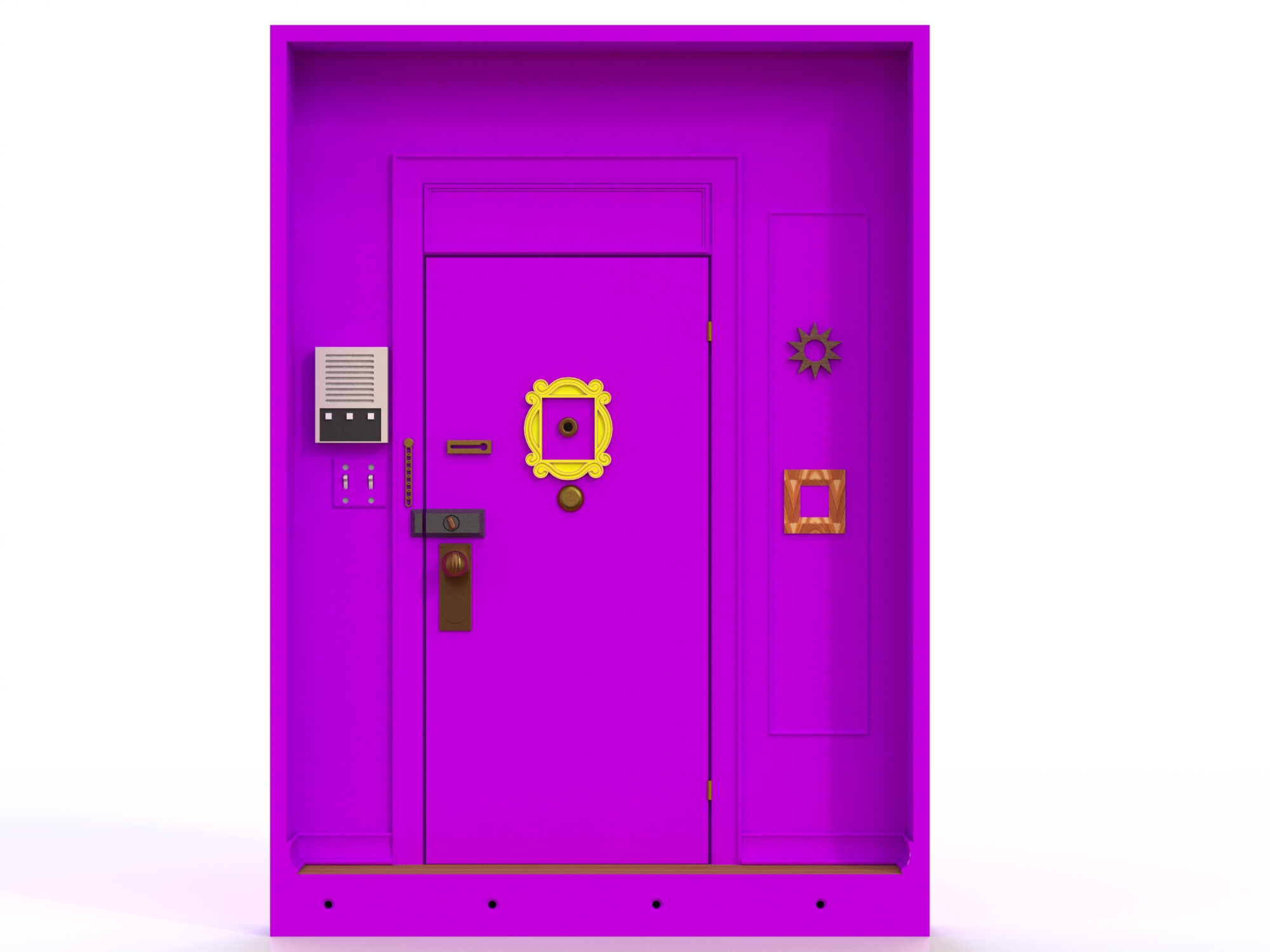Monica's Peephole - Friend's inspired key rack by Tony L | Download ...
