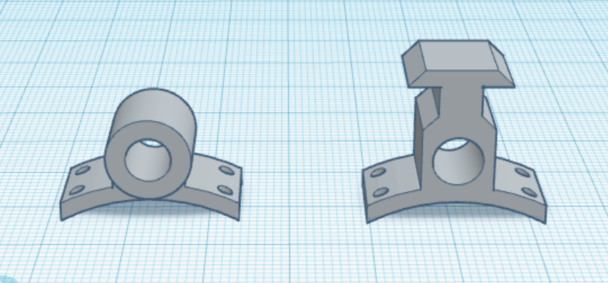 1010 Conformal Launch Lug and  Rail Button/Launch Lug Combo - Adhesive for BT-60 Model Rockets