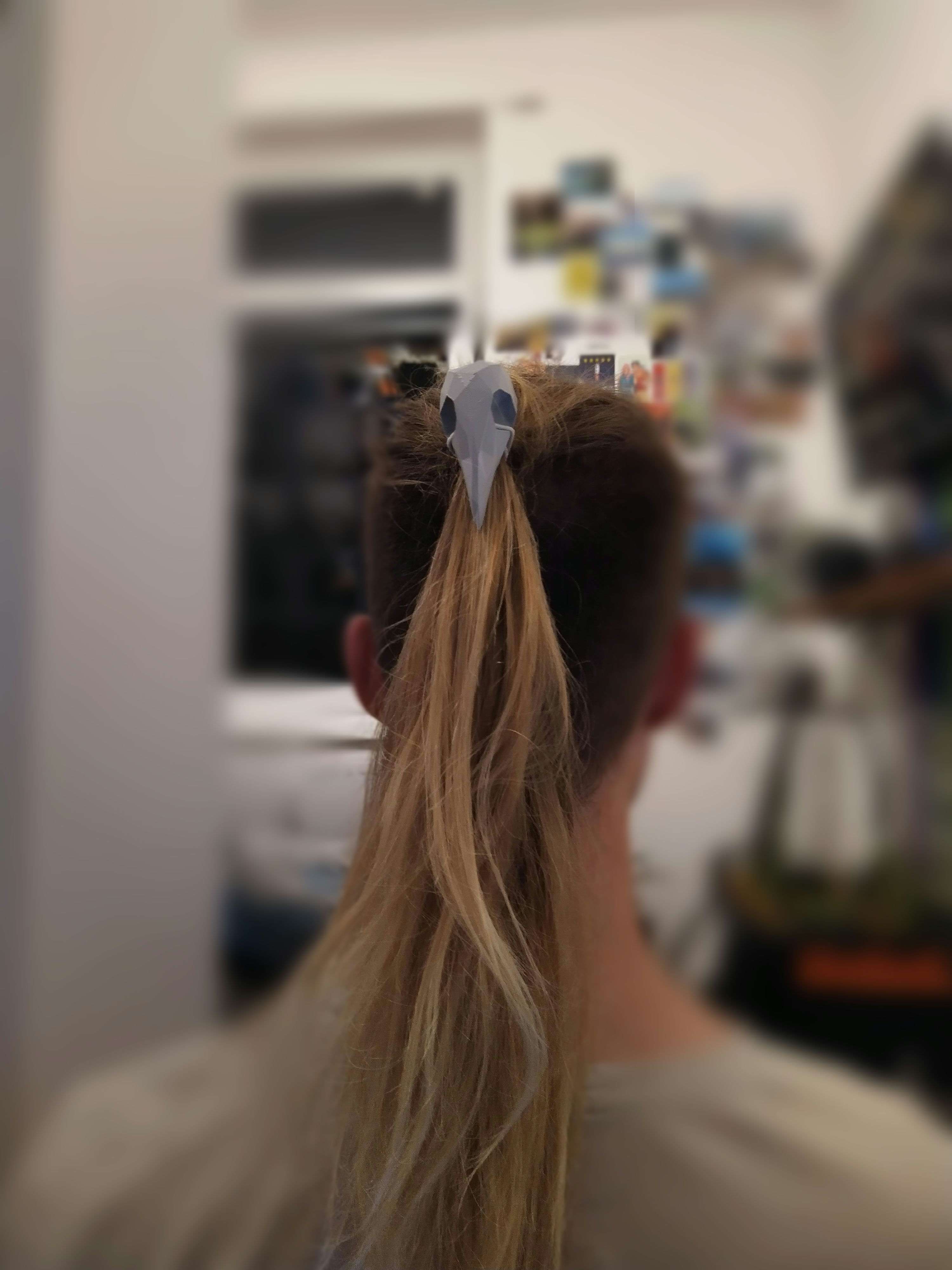 Low Poly Bird Skull Hair Tie por orbitingteapot Descargar modelo STL