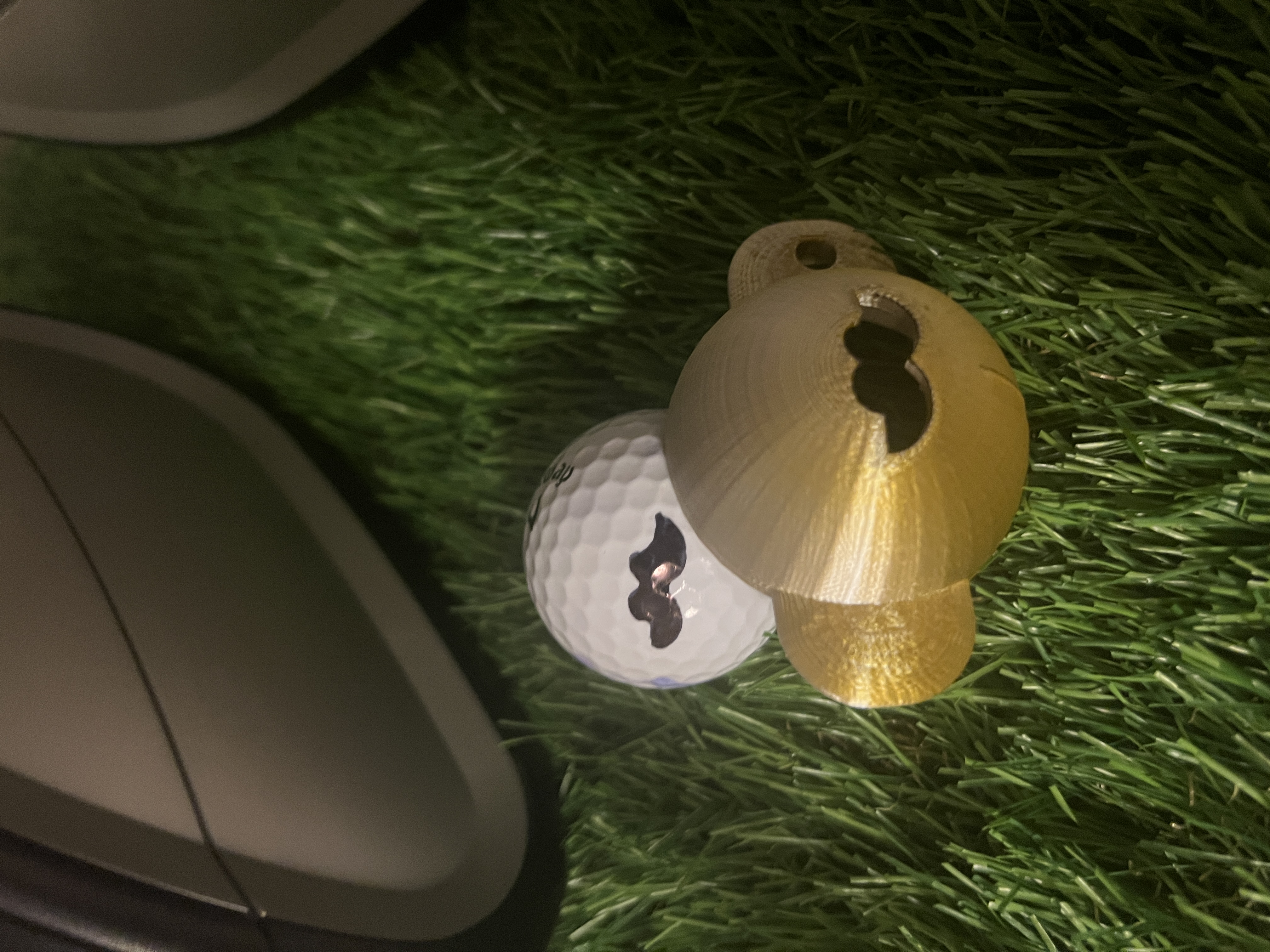 Moustache Golf Ball Marker Stencil