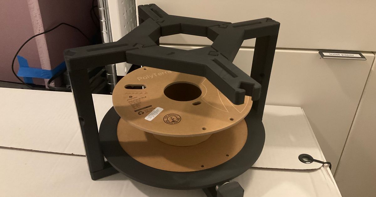 Horizontal Spool Platter For 1kg Polyterra By Gekoprime Download Free Stl Model 7733