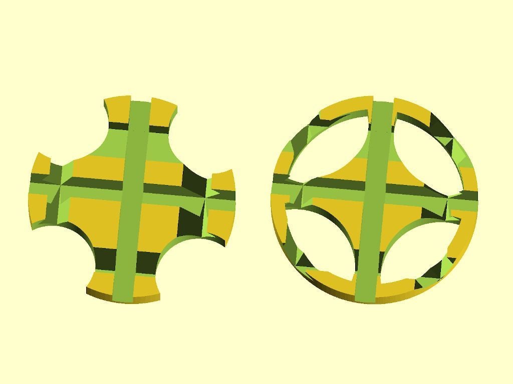 Parametric Celtic Cross Phone Stand