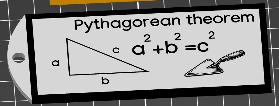 Archaeology Pythagorean Bag Tag