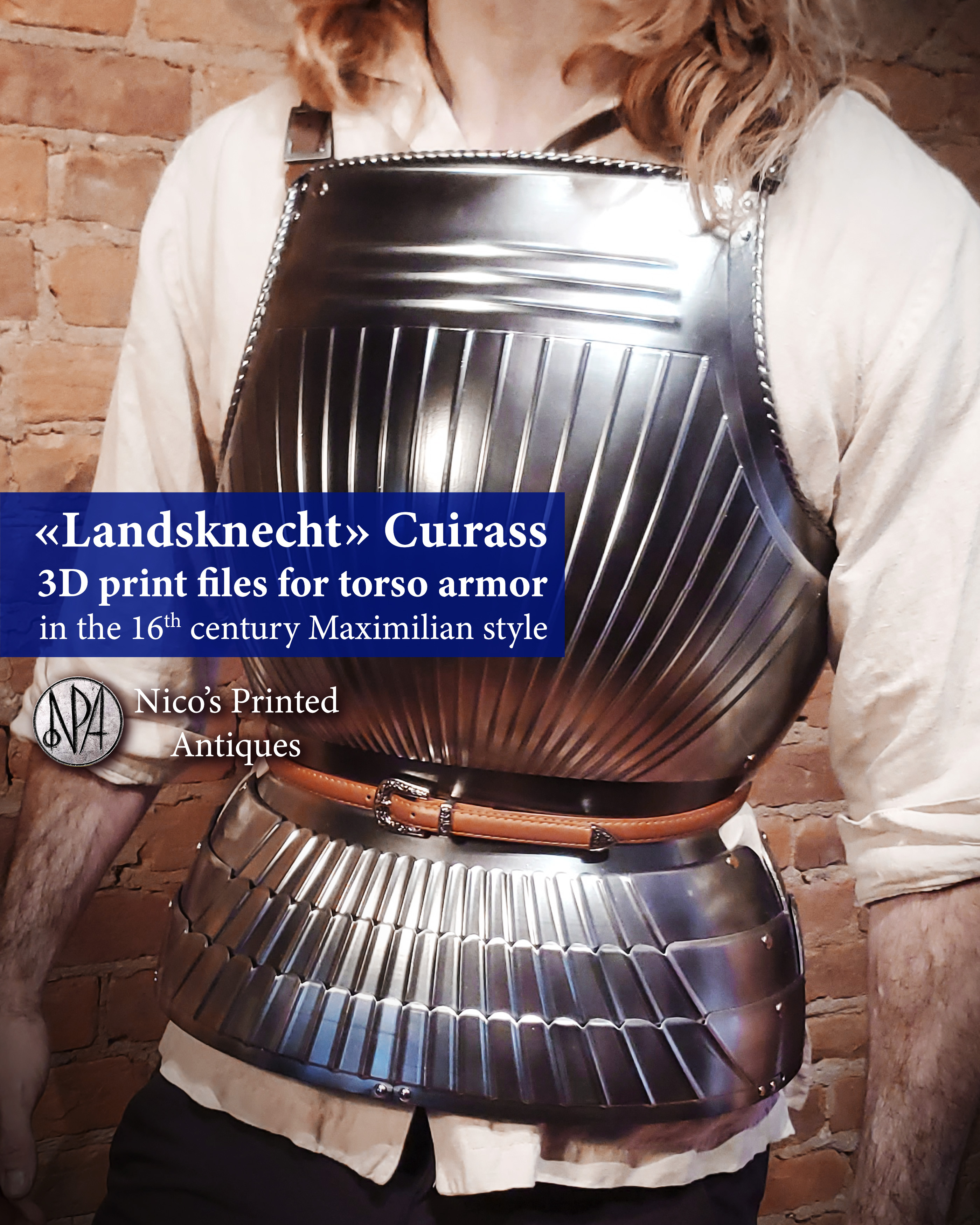"Landsknecht" Cuirass (Armor in the 16th Century Maximilian Style)
