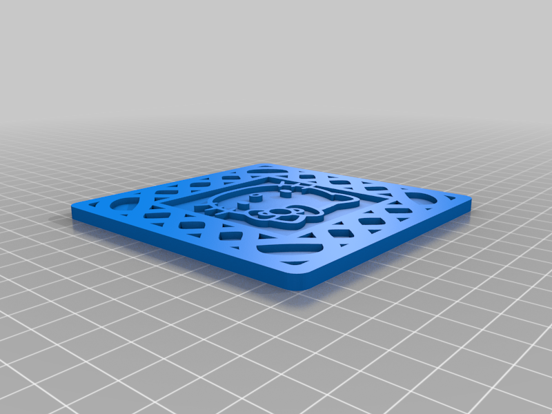 Miniatura 2 do modelo 3D Hello Kitty Coaster