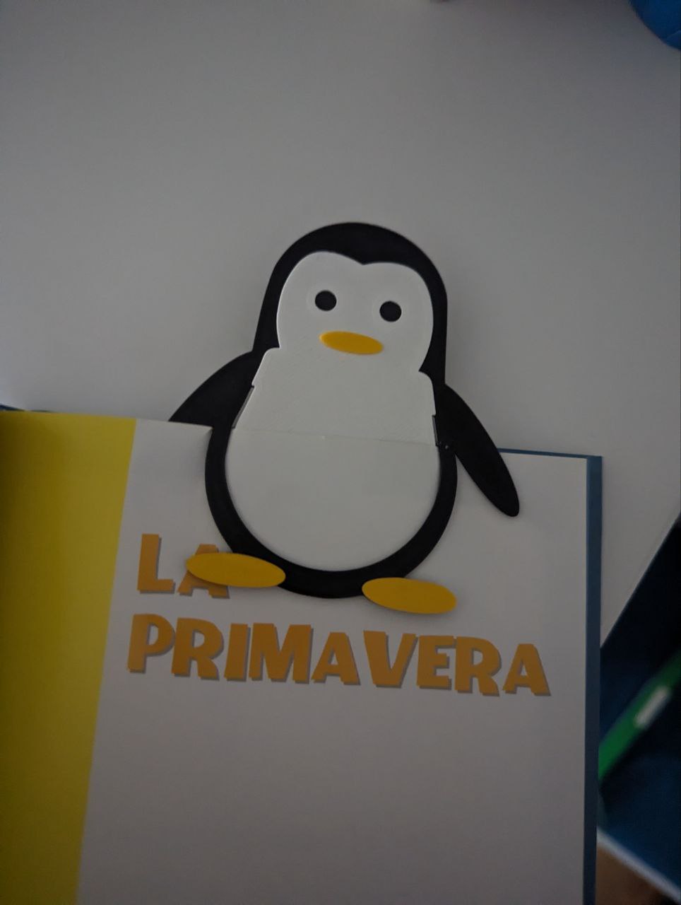 Marcapaginas Infantil pinguino