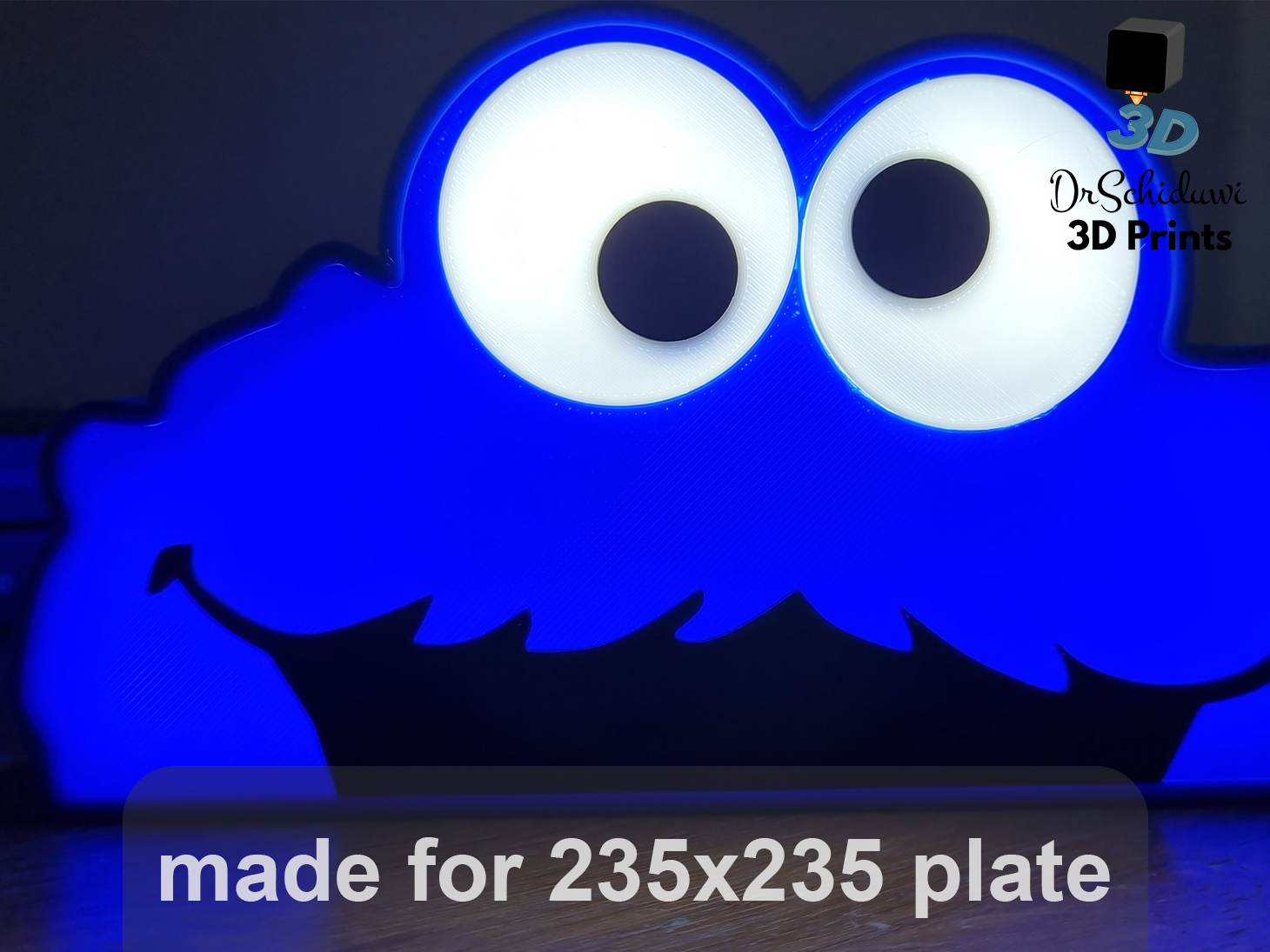 Cookie Monster LED Lamp