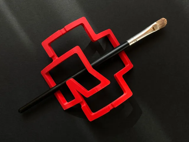 Rammstein logo hair pin