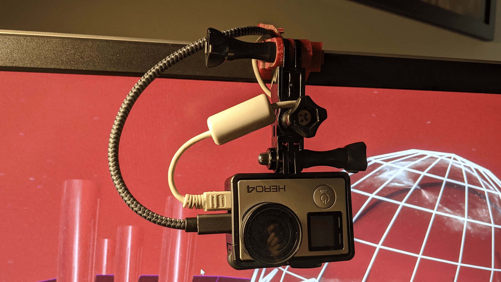 Go Pro Monitor cam mount for Dell P2715Q by Kboruff Download free