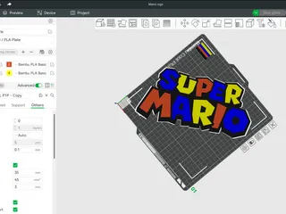 Super Mario Sign by TheCoffeeHero | Download free STL model ...