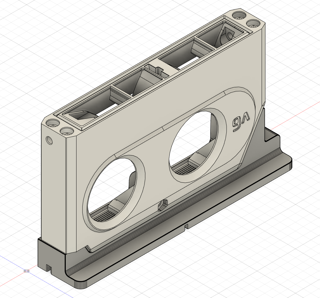 Nevermore Micro V6 Mount & Mag Plenum Bambu Lab X1C