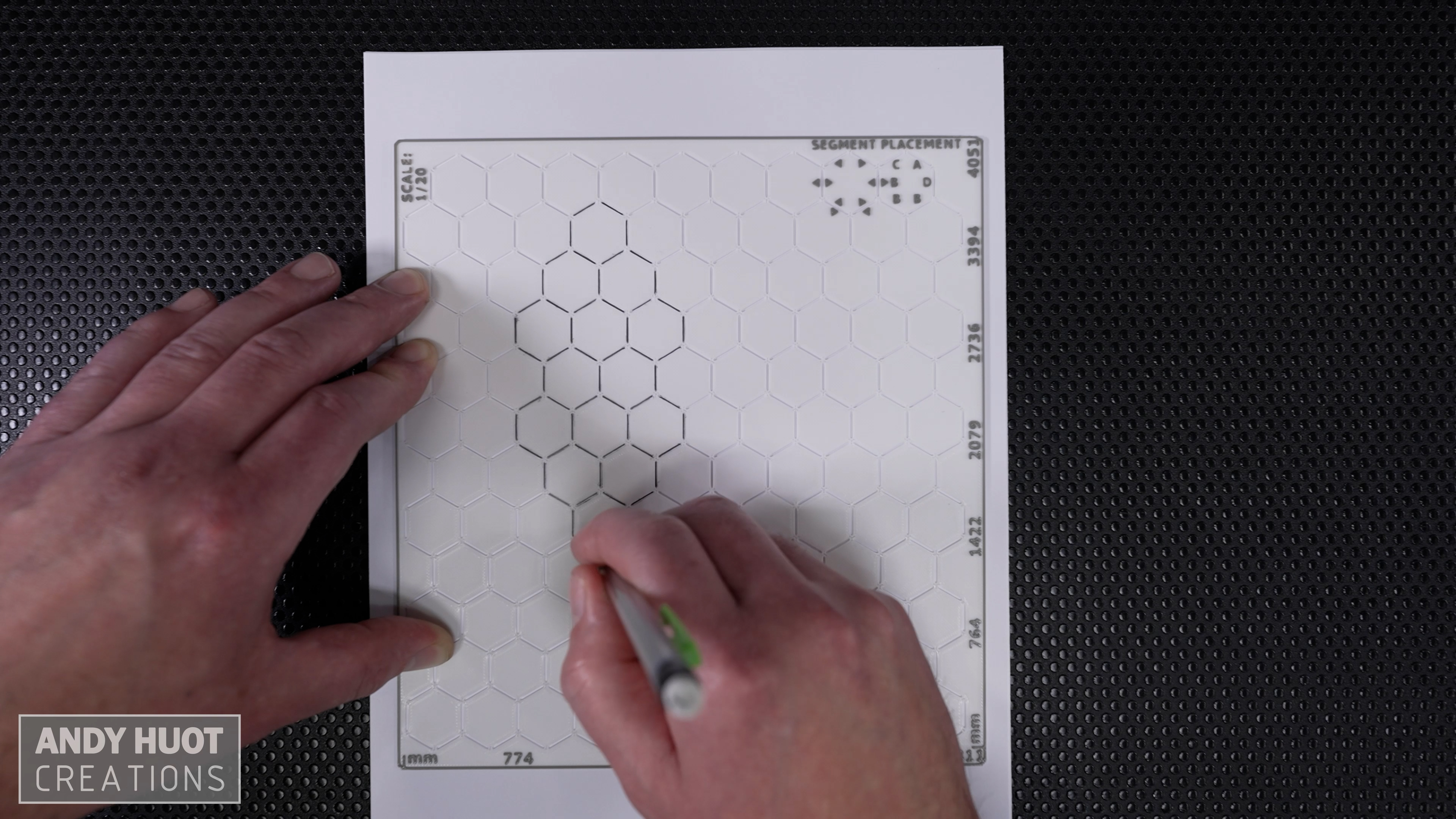 Duality HexGrid Pattern Stencil