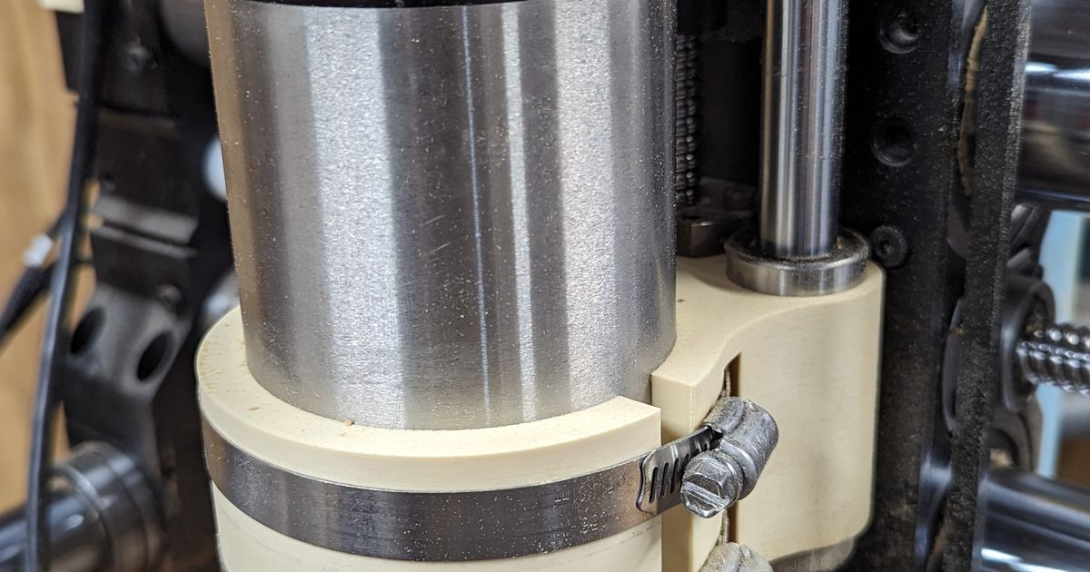 OneFinity 80mm spindle mount with hose clamps by Download