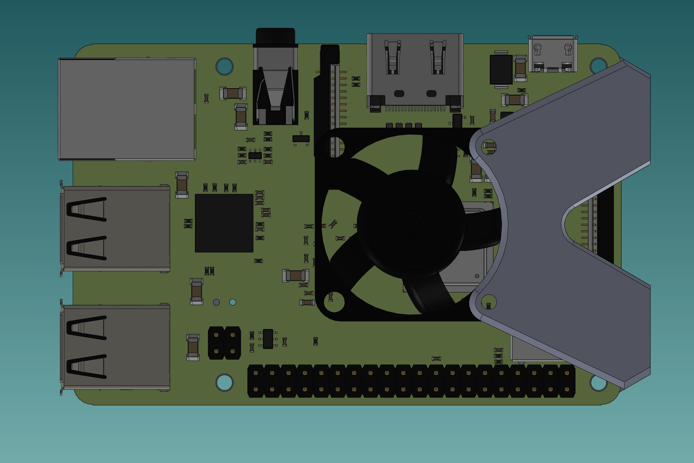 Raspberry pi 3b/4 fan support by Nyx_NK | Download free STL model ...