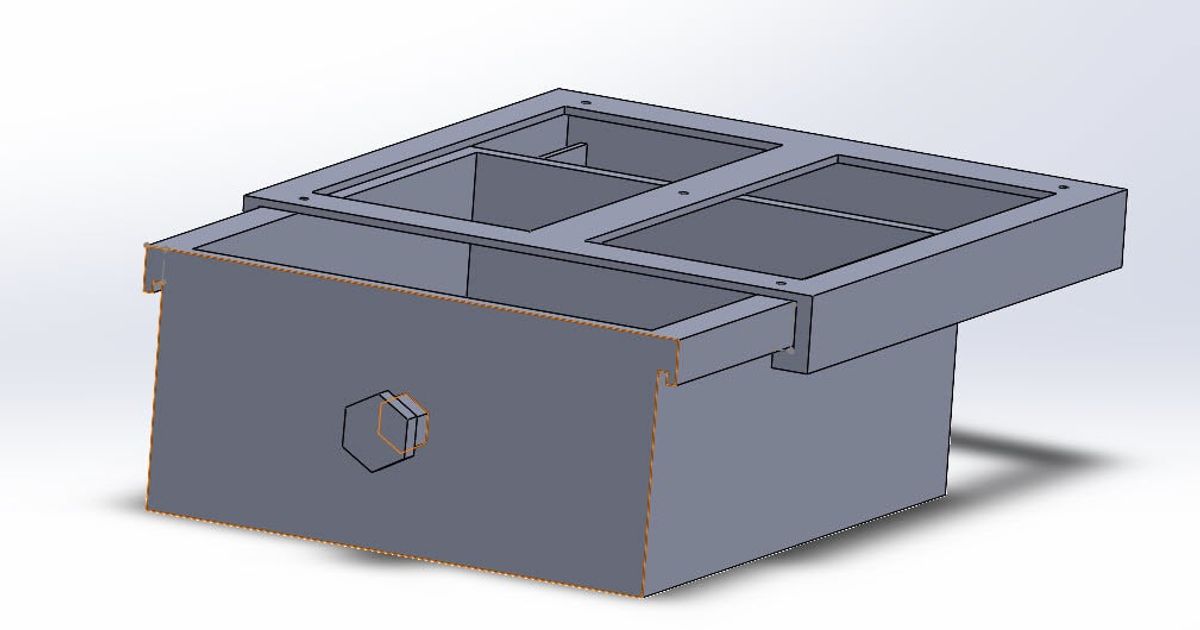 STL file Under Desk Drawers Space Organizer 🛰・3D printable model