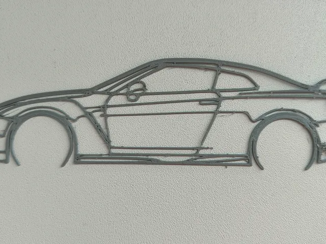Nissan Gtr R35 Mini Wall Sculpture
