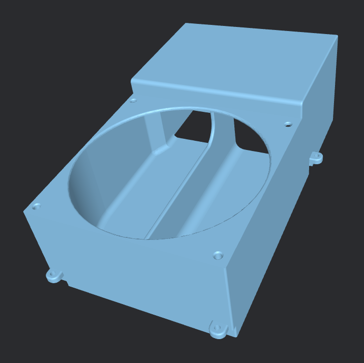 Bambu Lab P1P/P1S/X1 Chamber fan duct for Noctua 92mm fan by 4Designs