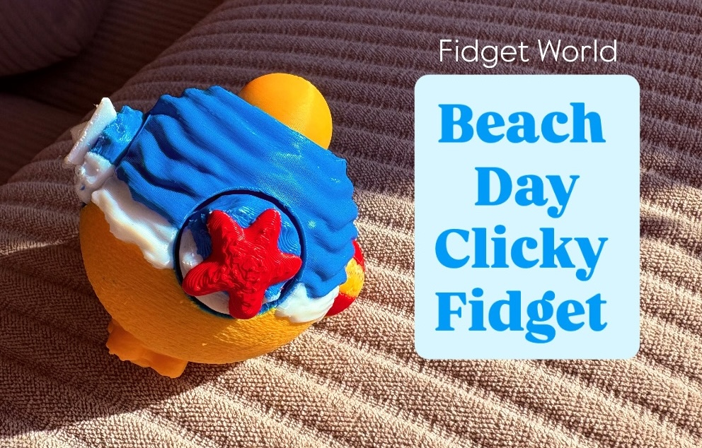 Fidget World | Beach Day Clicky Fidget Toy
