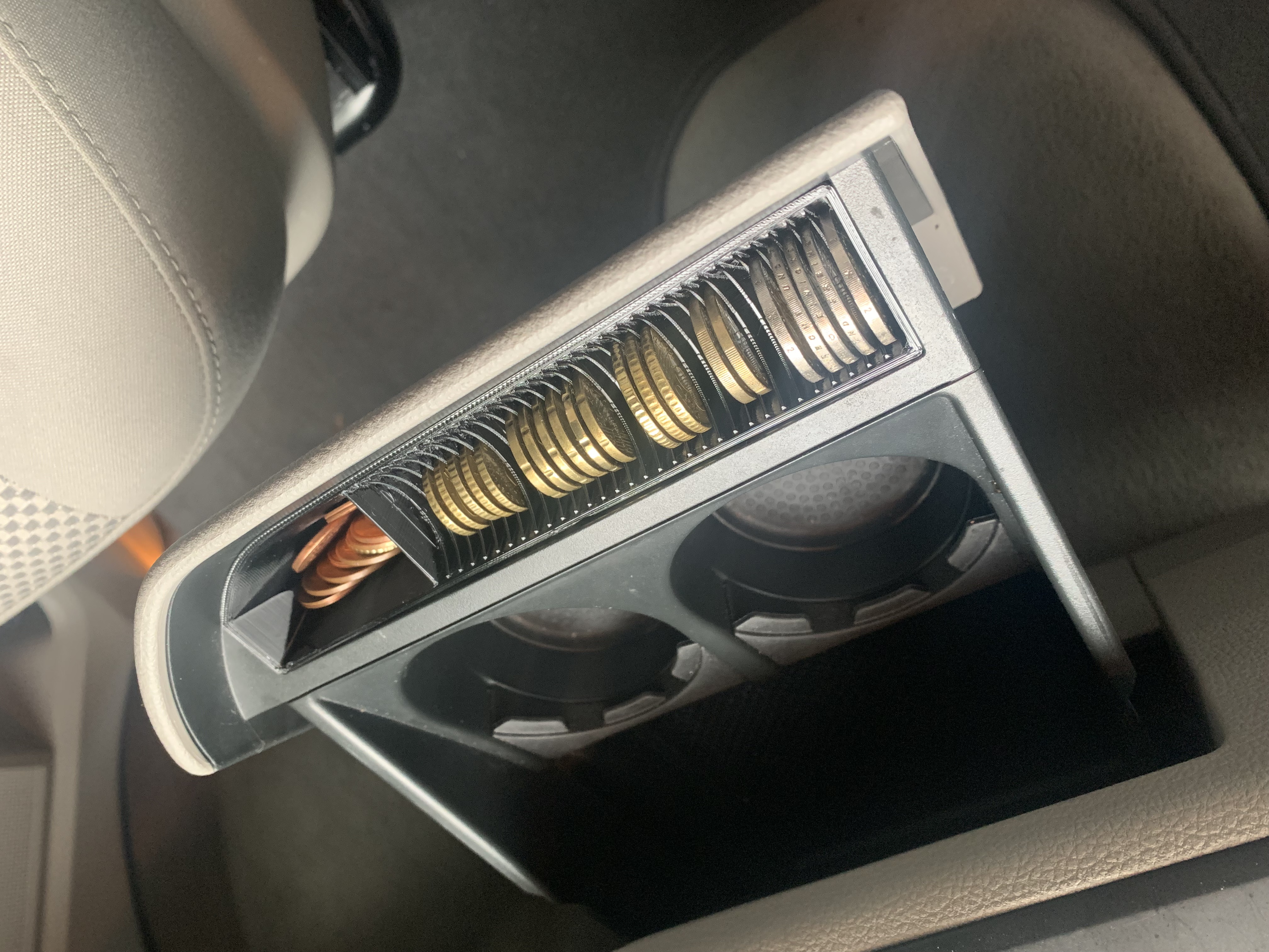 VW T6 coin tray inlay for center console / cup holder drawer