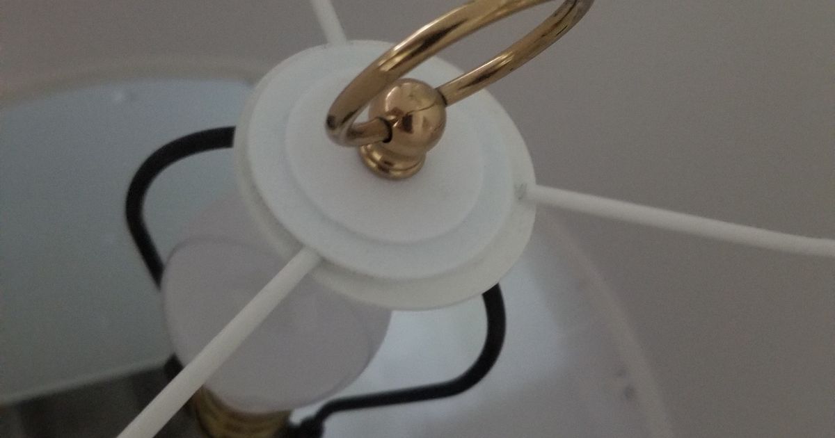 Lamp shade adapter by David Wall Download free STL model