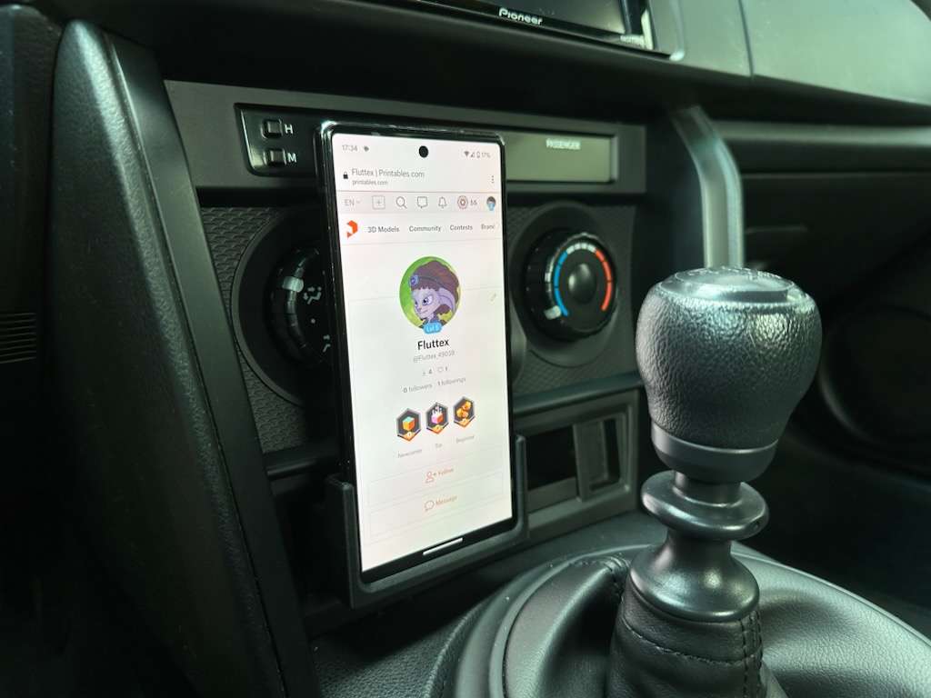 Subaru BRZ Phone holder by Fluttex Download free STL model