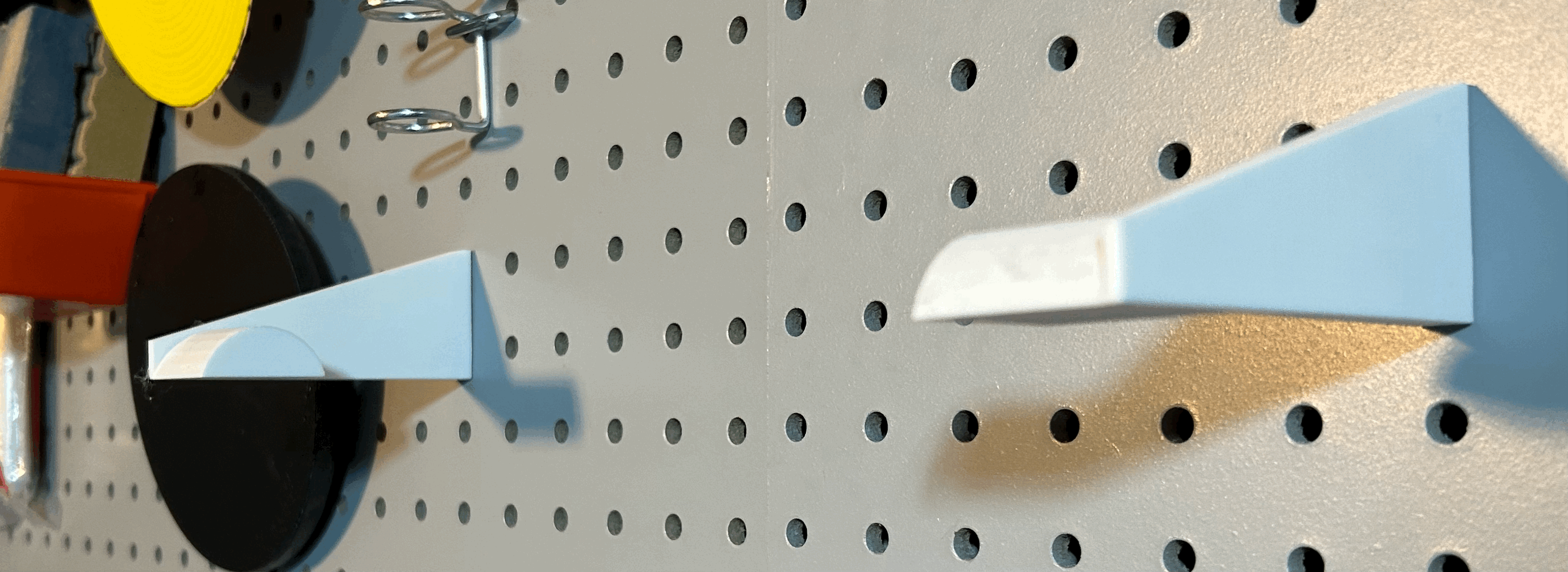 Minimal pegboard paper towel roll holder fully parametric! by Kyle
