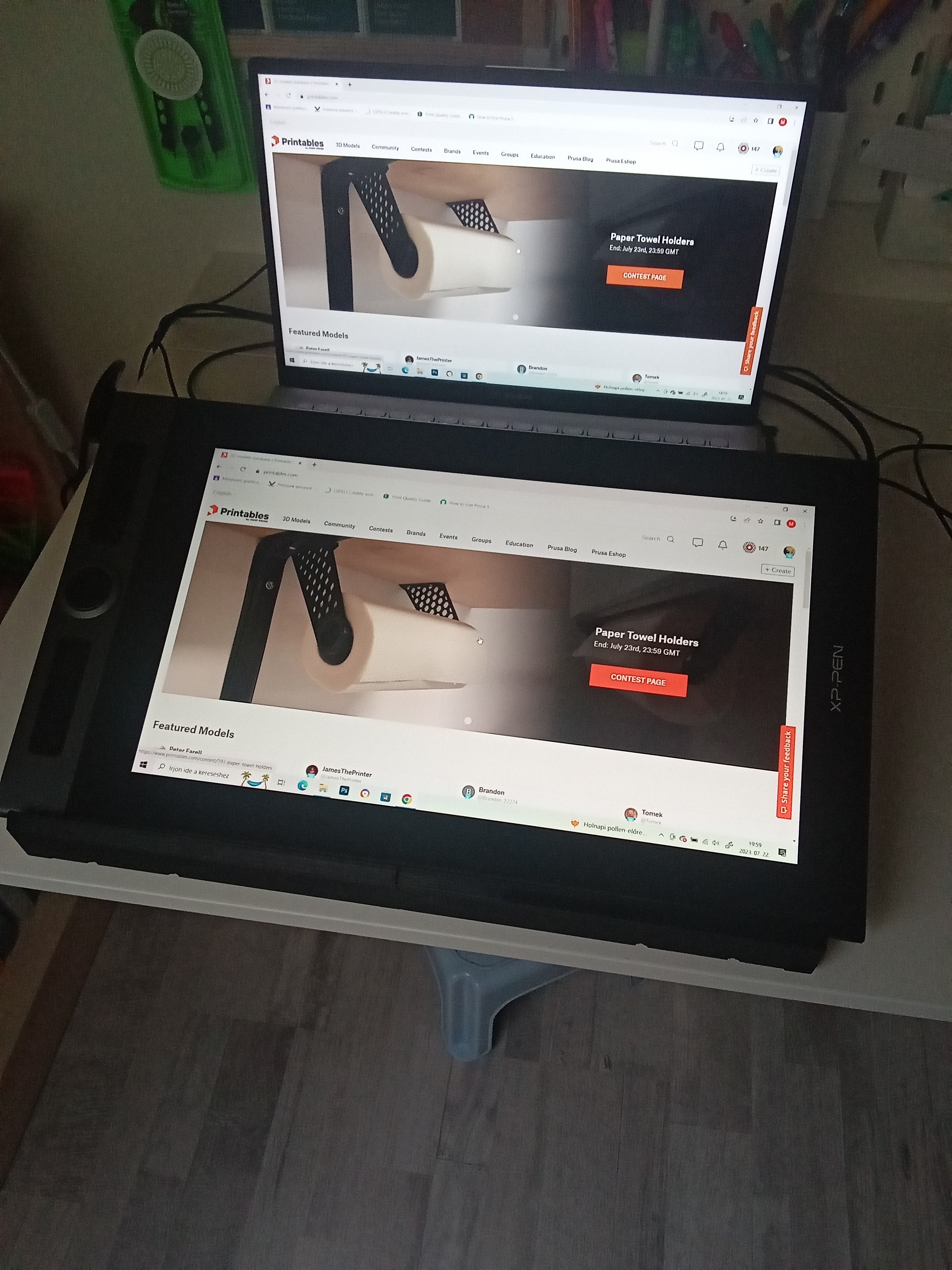 16" Drawing tablet stand extended remix