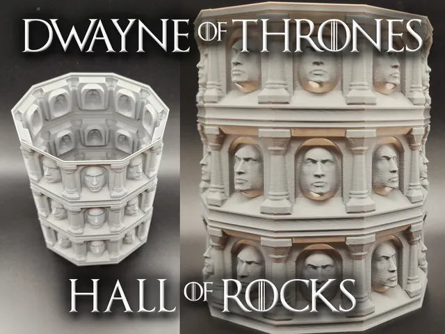 Dwayne of Thrones - Hall of Rocks spiral vase