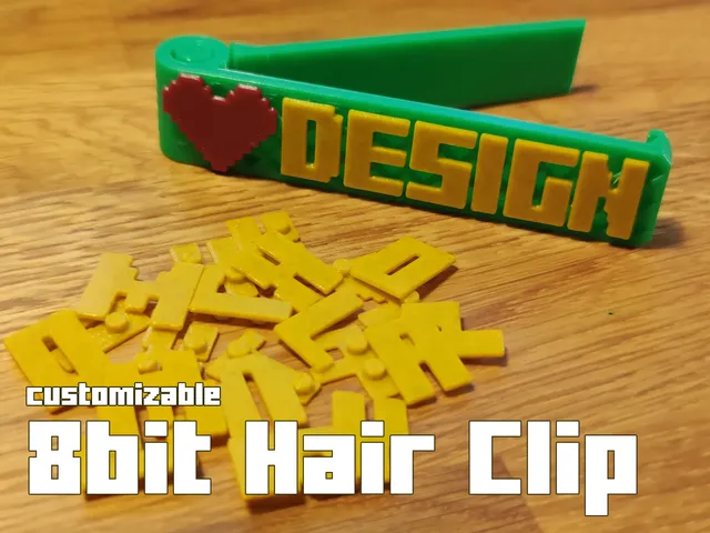8Bit Hair Clip - customizable