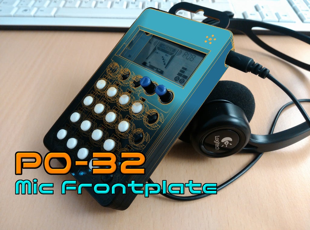 PO-32 Mic Frontplate