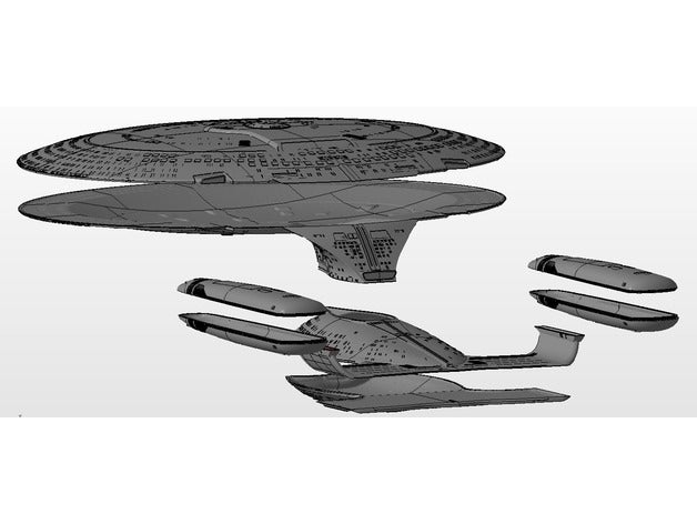 Star Trek Enterprise D 4 foot Studio model