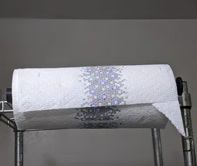 Paramaterized paper towel holder for wire rack shelving