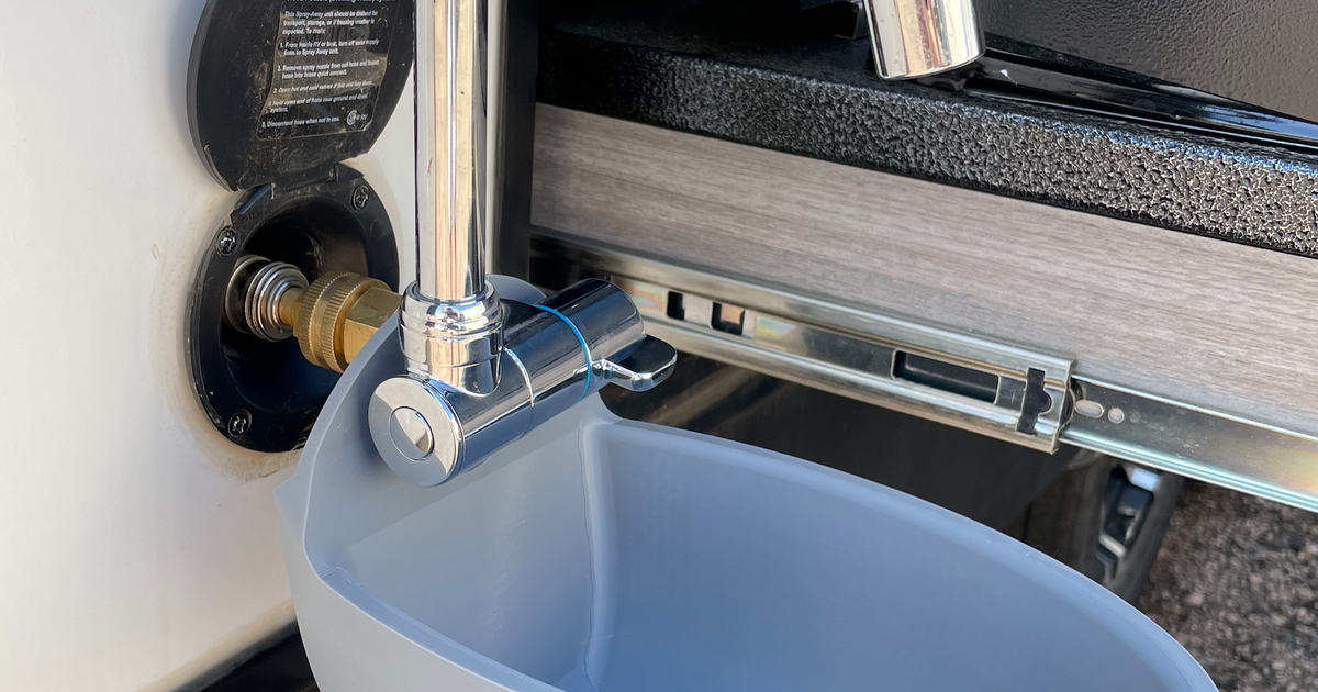 Outdoor sink for RV or Travel Trailer by jgentry Download free STL