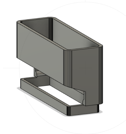 Fiero cup holder add on from thingiverse model.